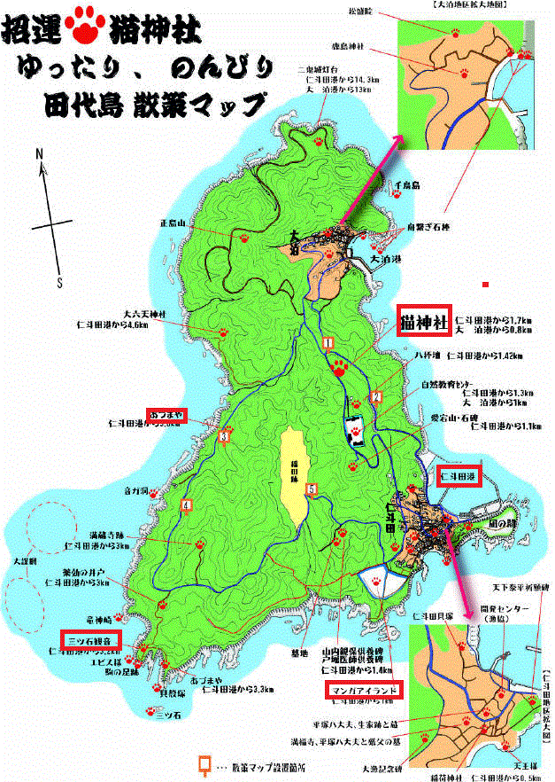 赤い□で囲ったところが今回の散策スポット