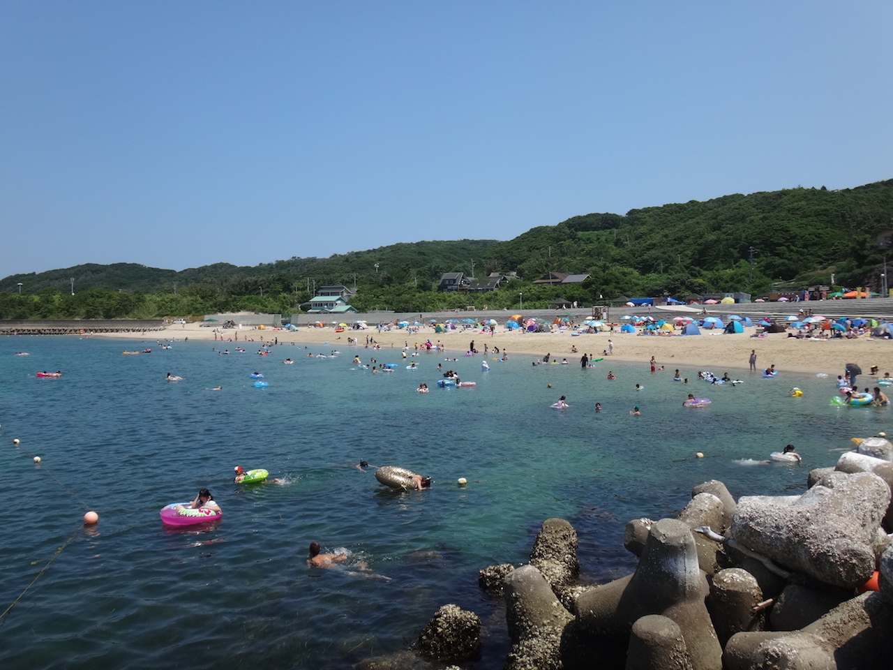 網地島,白浜海水浴